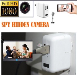 Carregador celular camera espi segurana oculta  Hd1080p
